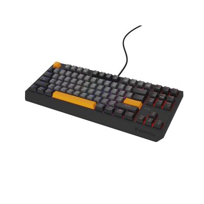 21. GENESIS Thor 230 TKL Gaming Keyboard USB + RF Wireless + Bluetooth QWERTY Black, Gray, Orange