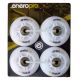 3. ENERO PRO PU ROLLER SKATE WHEELS 64 MM 4 PCS WITH ABEC 7 LED BEARINGS