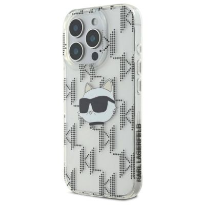 2. Karl Lagerfeld IML Choupette Head Electroplated iPhone 16 Pro Max Case - Clear
