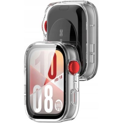 2. Tech-Protect Defense Case for Huawei Watch Fit 4 - Transparent