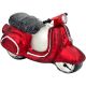 4. GLASS MOULDED ORNAMENT MOTORBIKE SASKA GIFT & DECOR