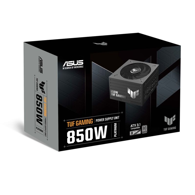 2. ASUS TUF Gaming 850W Platinum Power Supply Module 20+4 pin ATX ATX Black