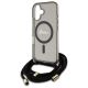 5. Guess Crossbody Cord Script MagSafe iPhone 16 Case - Black