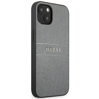 4. Guess GUHCP13SPSASBGR iPhone 13 mini 5.4" grey/grey Saffiano Strap