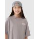 2. Girls' oversize T-shirt with print 4F 4FJRSS25TTSHF2586-83S