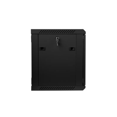 3. Lanberg WF01-6409-10B single-section cabinet (9U; 502mm / 600mm / 450mm; wall-mounted; Glass; 19''; black)