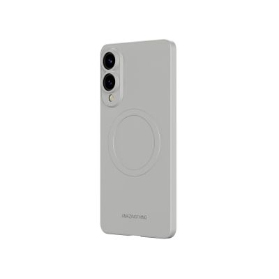 2. AmazingThing Minimal Air Case with Magnetic Ring for Samsung Galaxy S25 Edge - Gray