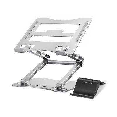 Wozinsky WRS-CPY75DSS Aluminum Laptop and Tablet Stand + Free Smartphone Stand - Silver
