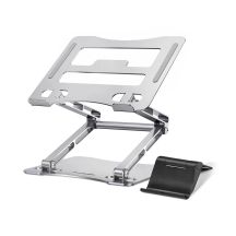 Wozinsky WRS-CPY75DSS Aluminum Laptop and Tablet Stand + Free Smartphone Stand - Silver