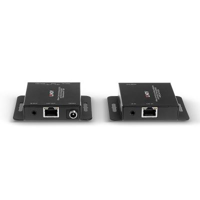 4. Lindy 38208 AV Extender AV Transmitter and Receiver Black