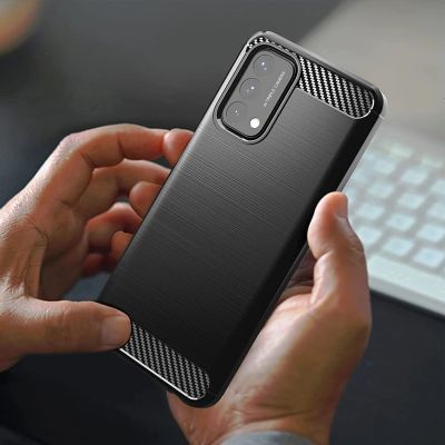 8. Carbon Case Flexible cover for OnePlus Nord N200 5G black