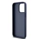 7. DKNY Leather Mono Stripe & Metal Logo case for iPhone 15 Pro Max - blue