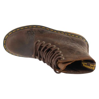 3. Dr. Martens 1460 Pascal Emboss Floral 8-Eye Boot DM43276200 Brown 36