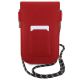 4. Hello Kitty Leather Hiding Kitty Cord bag - red