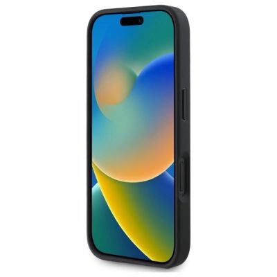 5. Guess Peony Script MagSafe iPhone 16 Case - Black