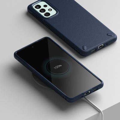 7. Ringke Onyx durable cover for Samsung Galaxy A73 navy blue