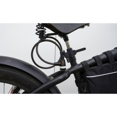 15. BICYCLE LOCK WITH CABLE LOCK 10x900MM WITH HANDLE BLACK+DECKER