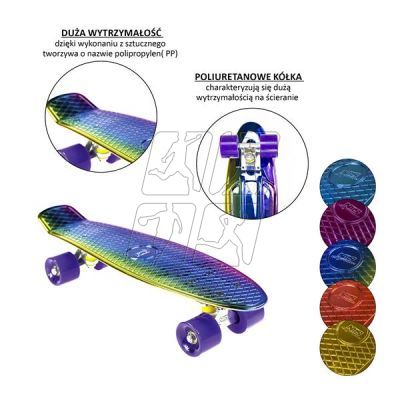 42. Skateboard Nils Extreme ELECTROSTYLE PENNYBOARD PNB01 BLUE