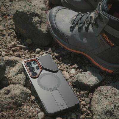 7. Tech-Protect Kevlar Aura MagSafe Case for Samsung Galaxy S26 Ultra - Black and Orange