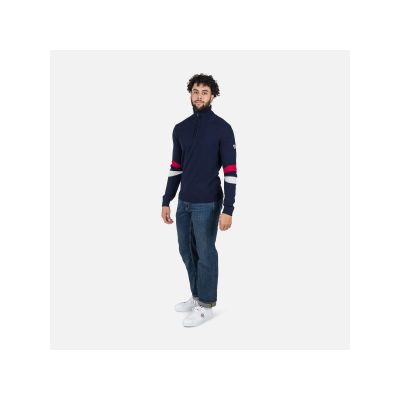 3. Rossignol Signature Hz Knit Navy Blue Sweater