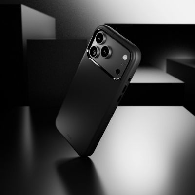 8. Puro Icon Mag Pro Liquid Silicone Case for iPhone 17 Pro, MagSafe Compatible, with Camera Protection and Aluminum Buttons - Black