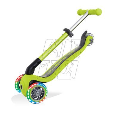 17. 3-wheel scooter Globber Foldable Lights Lime Green Jr 437-106