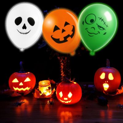 9. HALLOWEEN LED DECORATIVE BALLOON 3 PCS