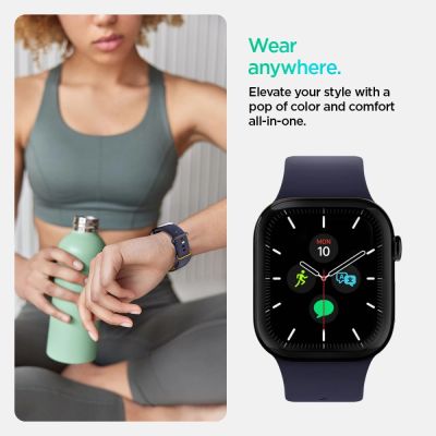 12. Spigen Nano Pop Strap for Apple Watch 40/41/42 mm - Navy Blue/Orange