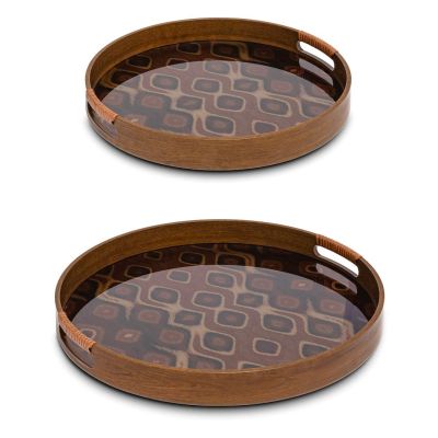 RITUALI DOMESTICI GALATEO Set of 2 round trays