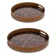 RITUALI DOMESTICI GALATEO Set of 2 round trays