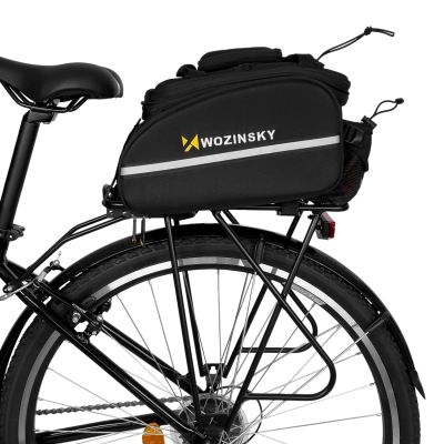 2. Wozinsky large bike rack bag 35l + rain cover black (WBB19BK)