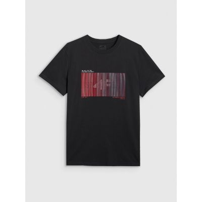 7. Men's regular printed T-shirt 4F 4FRAW25TTSHM3224-20S
