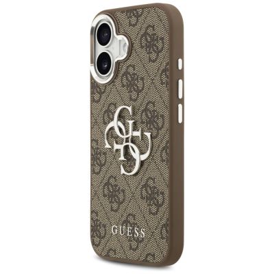 2. Guess 4G Big 4G Classic Logo case for iPhone 17 - brown and silver