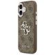 2. Guess 4G Big 4G Classic Logo case for iPhone 17 - brown and silver