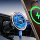 7. Joyroom JR-ZS502 MagSafe Compatible Car Holder with Wireless Charger for Air Vent/Dashboard - Black