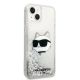 4. Karl Lagerfeld KLHCP14MLNHCCS iPhone 14 Plus 6.7" silver/silver hardcase Glitter Choupette Head