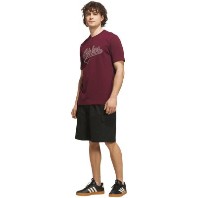 6. adidas Varsity Tailsweep Graphic Men's T-Shirt in Burgundy KS2180
