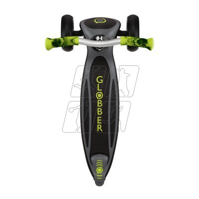 7. Globber Master Prime 3-Wheel Scooter / Black - Lime Green 664-106