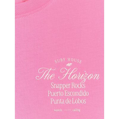 2. Women's regular printed T-shirt 4F 4FRSS26TTSHF4537-55S