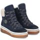 12. Rieker Y6347-14 Navy Blue Waterproof Leather Women's Ankle Boots