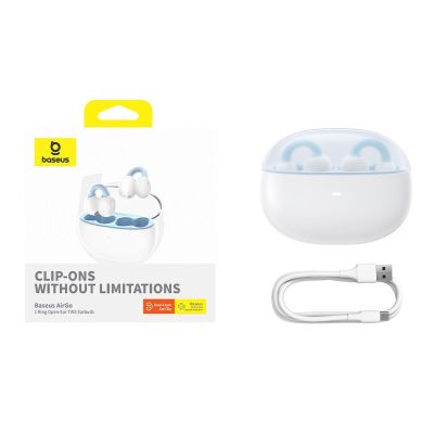 8. Baseus AirGo 1 Ring Open-Ear TWS Earphones (White)
