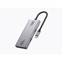 GEMBIRD 4-PORT USB 3.2 (GEN 2) HUB TYPE C WITH 4 PORTS A + C GRAY