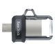 8. SanDisk Ultra Dual Drive M3.0 SDDD3-032G-G46 pendrive (32GB; microUSB, USB 3.0; gray)