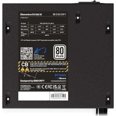 14. ENDORFY Elementum E5 550W Power Supply (EY7A001)