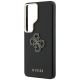 6. Guess Grained Big 4G Metal Logo case for Samsung Galaxy S26 Ultra - black
