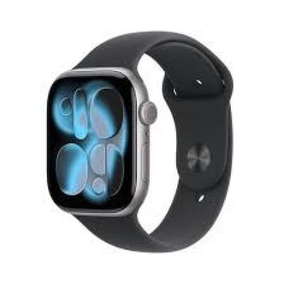 Apple Watch Series 11 GPS + Cellular 46mm Space Gray Aluminum Case with Black Sport Band - M/L