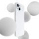2. 3mk Hardy Silicone MagCase for iPhone 15 - white and silver