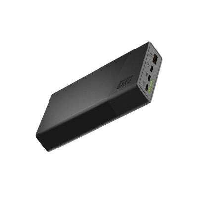 GREEN CELL POWERBANK POWERPLAY 20S BLACK 20000MAH 22.5W 3X USB-C PD 1X USB-A