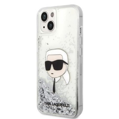 2. Karl Lagerfeld KLHCP14MLNKHCH iPhone 14 Plus 6.7" silver/silver hardcase Glitter Karl Head