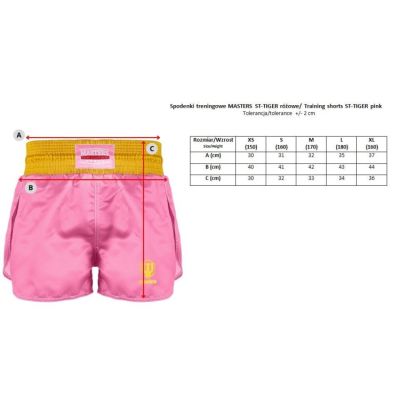 5. MASTERS ST-TIGER training shorts pink